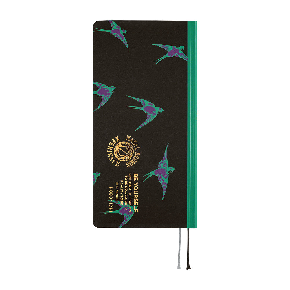 Hobonichi Techo Weeks 2027 - Natal Design: Lucky Swallow