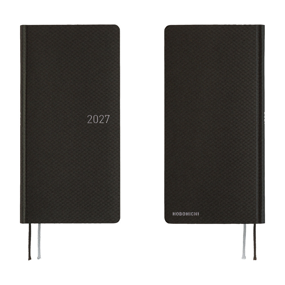 Hobonichi Techo Weeks 2027 - Paper Series: Black Argyle