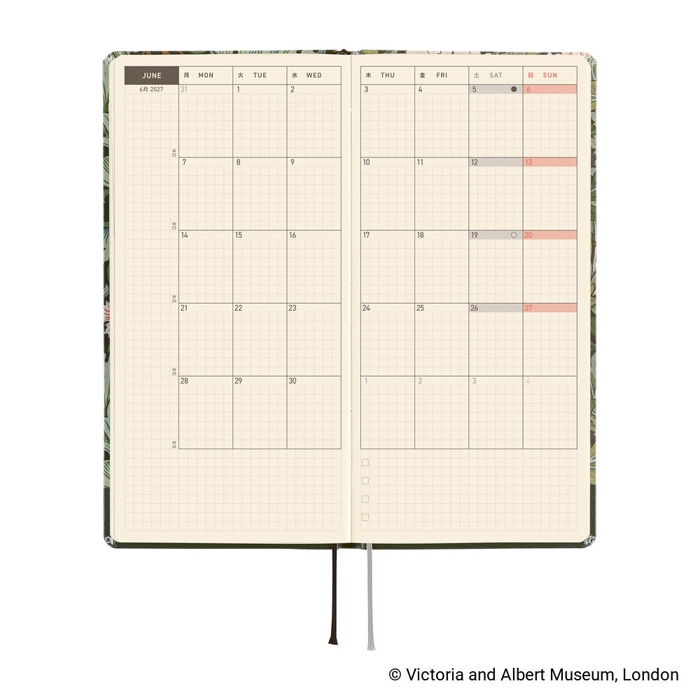 Hobonichi Techo Weeks 2027 - V&A Series: Leicester