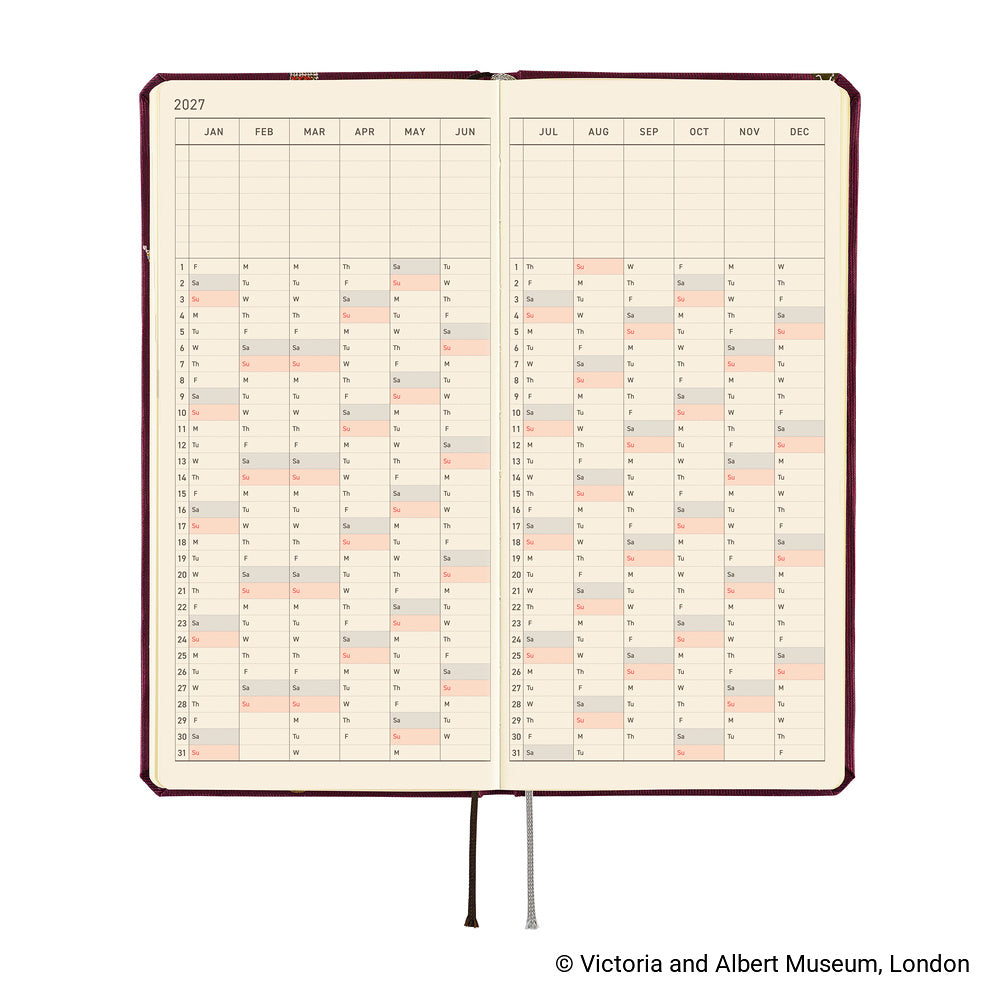 Hobonichi Techo Weeks 2027 - V&A Series: Welcome to the V&A