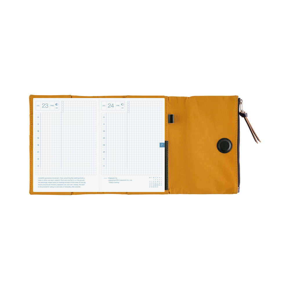 Hobonichi Techo 2026 Original Book & Cover - Tragen: Mustard [ENG/A6/Jan Start]