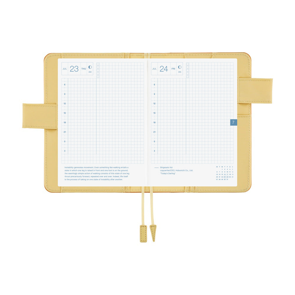 Hobonichi Techo 2026 Original Book & Cover - Colors: Butterscotch [ENG/A6/Jan Start]