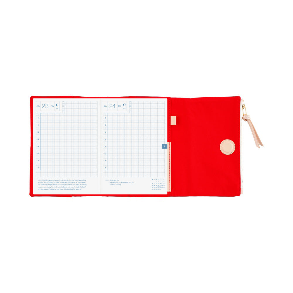 Hobonichi Techo A6 Cover Tragen: Red