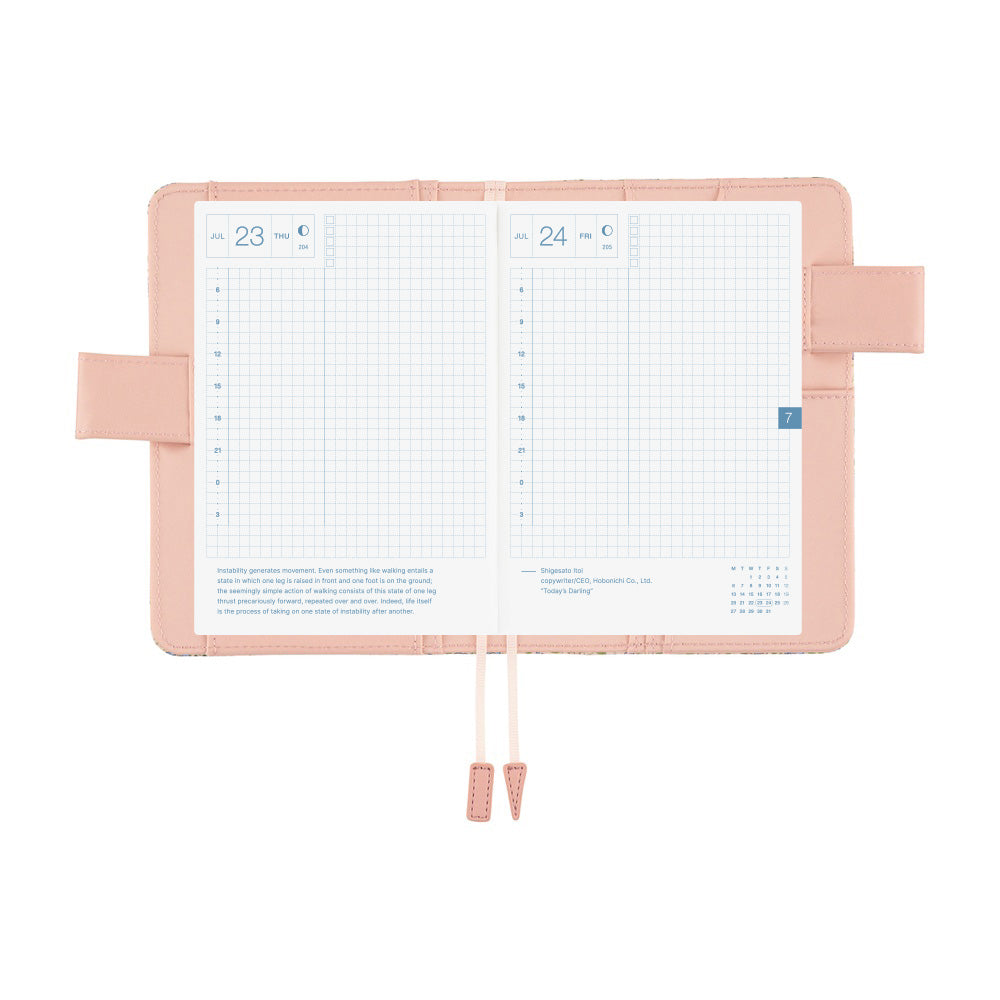 Hobonichi Techo 2026 Original Book & Cover - Liberty Fabrics: Sasha Kiora [ENG/A6/Jan Start]