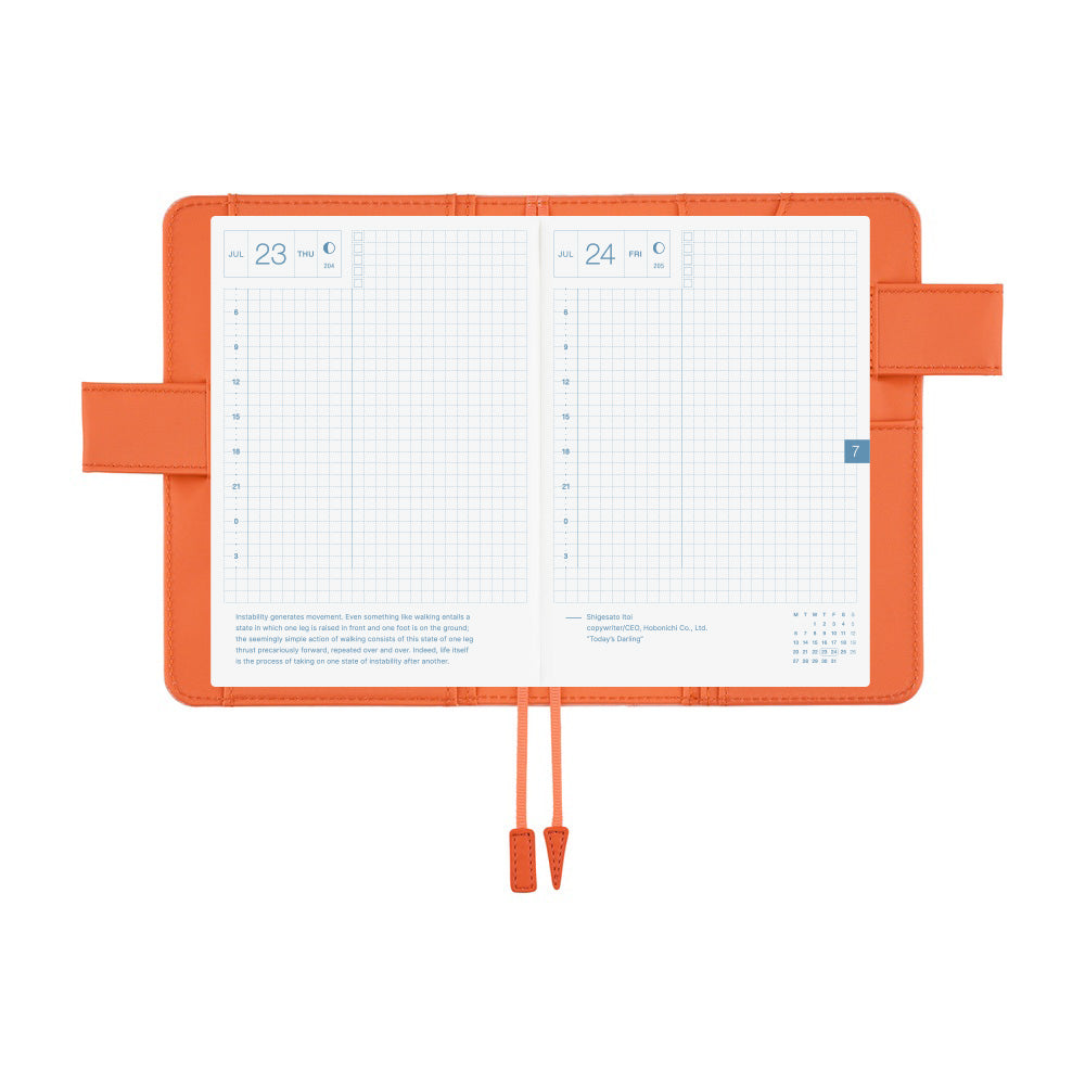 Hobonichi Techo 2026 Original Book & Cover - Colors: Airy Flamingo [ENG/A6/Jan Start]