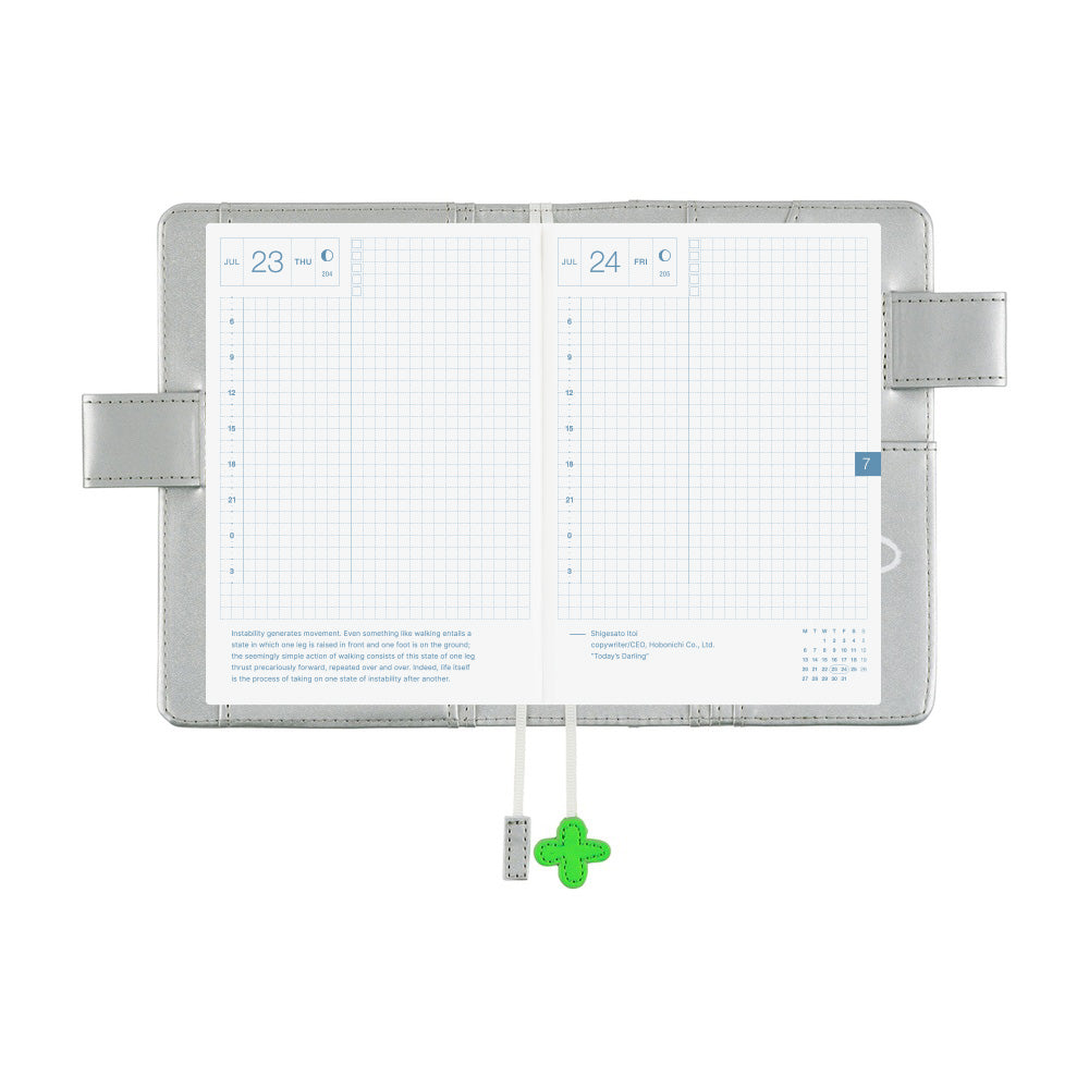 Hobonichi Techo 2026 Original Book & Cover - Makoto Matsubayashi: Silver Flowers [ENG/A6/Jan Start]
