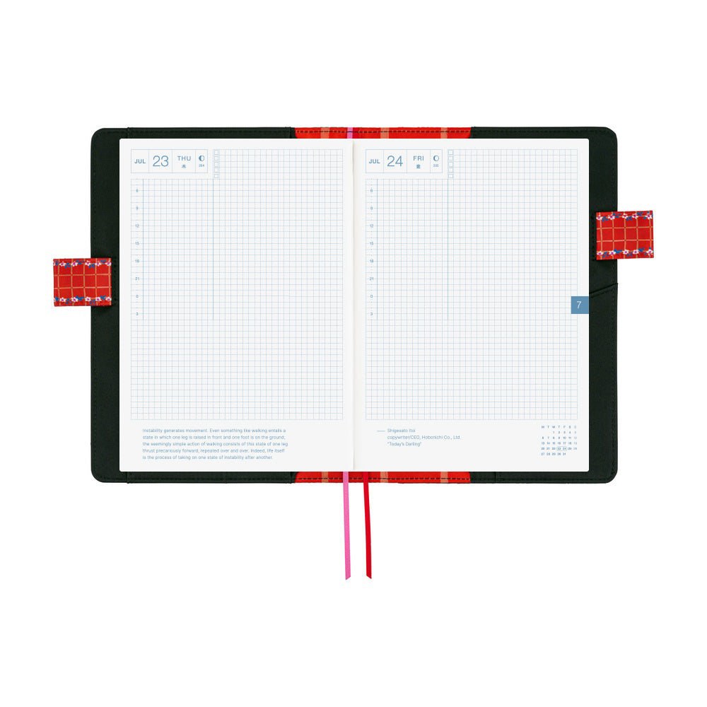 Hobonichi Techo 2026 Cousin A5 Book & Cover - Yumi Kitagishi: White Cat’s Daily Life [ENG/A5/Jan Start]