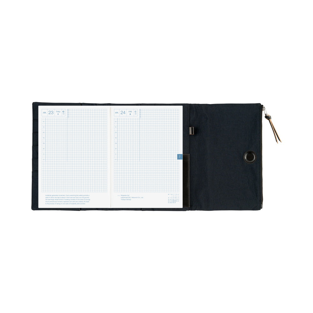 Hobonichi Techo A5 Cover - Tragen: Black
