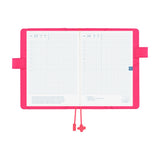 Hobonichi Techo 2026 Cousin A5 Book & Cover - Makoto Matsubayashi: Pink Flowers [ENG/A5/Jan Start]