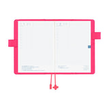 Hobonichi Techo 2026 Cousin A5 Book & Cover - Makoto Matsubayashi: Pink Flowers [ENG/A5/Jan Start]