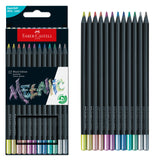 Faber-Castell Black Edition Colored Pencils - Metallic - Box of 12