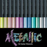 Faber-Castell Black Edition Colored Pencils - Metallic - Box of 12