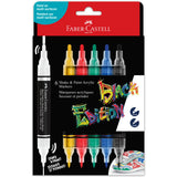 Faber-Castell Black Edition Shake & Paint Markers - Classic 6ct
