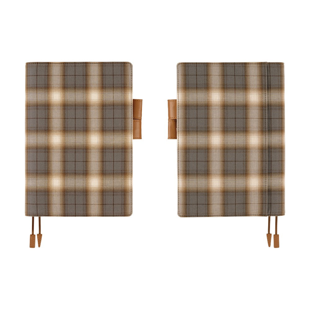 Hobonichi Techo 2026 Cousin A5 Book & Cover - Shirt Fabric: Foggy Plaid [ENG/A5/Jan Start]
