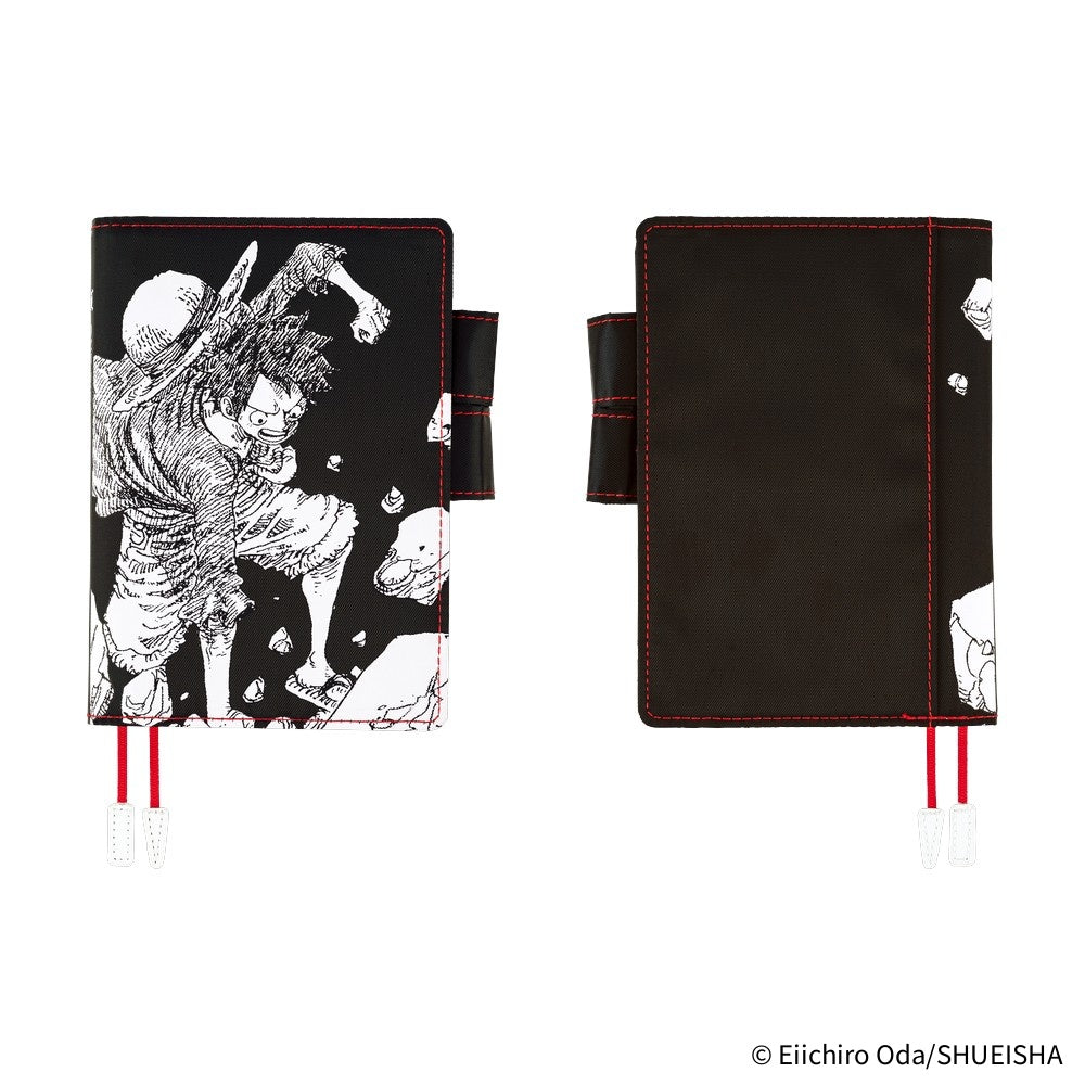 Hobonichi Techo 2026 Original Book & Cover A6 - ONE PIECE magazine Straw Hat Luffy (Black)
