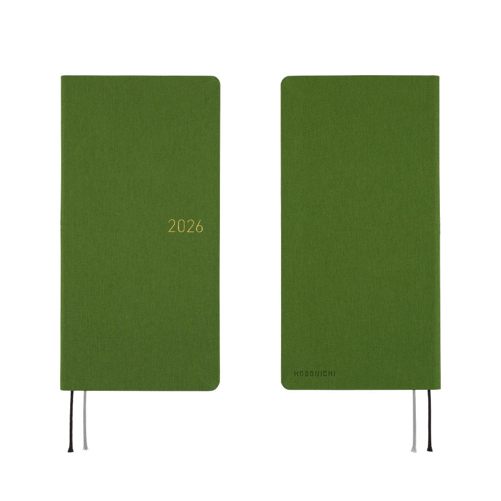 Agenda Hobonichi Techo 2026 Weeks MEGA – Couleur Rouge Tomate, Papier Tomoe River, Format Mince, Début Janvier