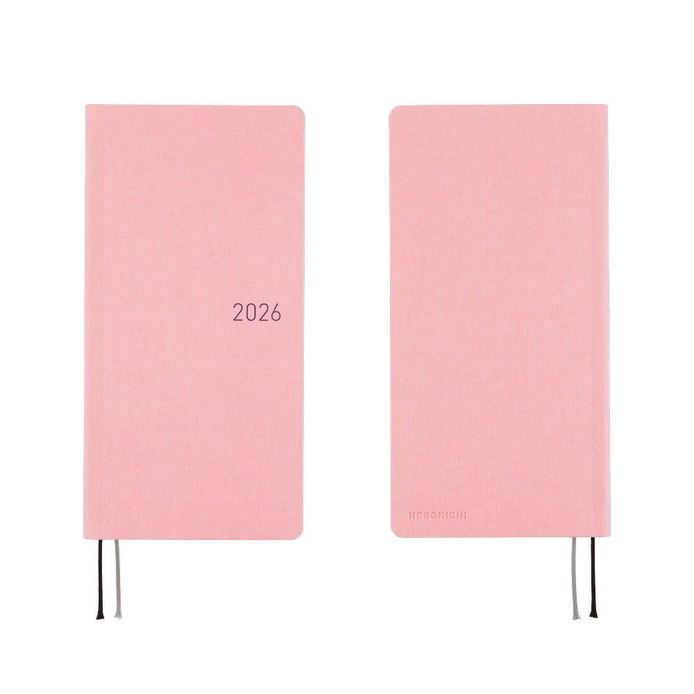 Hobonichi 2026 Weeks Colors: Strawberry Milk [JPN/Tall & Slim/April Start]