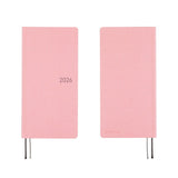 Hobonichi 2026 Weeks Colors: Strawberry Milk [JPN/Tall & Slim/April Start]