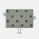 Hobonichi 2026 A6 Cover - mina perhonen: light berry (Green)