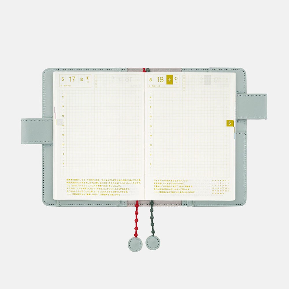 Hobonichi 2026 A6 Cover - mina perhonen: light berry (Green