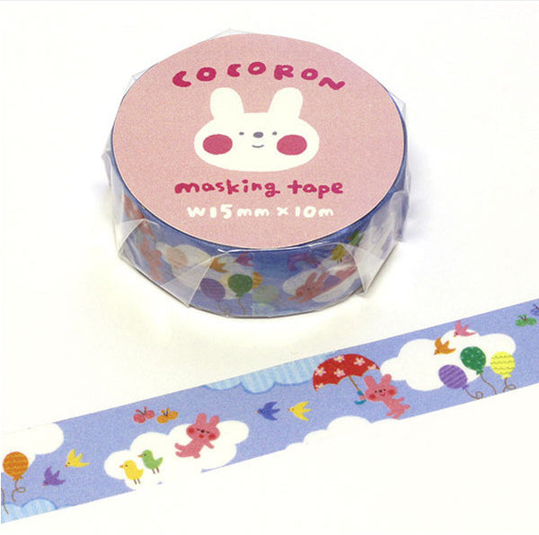 Sky Cocoron Masking Tape • Kokoron Japanese Washi Tape