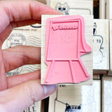 Created By Art Easel Rubber Stamp