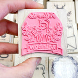 Follow The Rainbow Unicorn Rubber Stamp - Good for coloring too =)