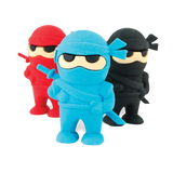 Hiyah! These Ninja Erasers are stealthy and can make mistakes vanish in a blink! They are your combat partners against an army of errors. Give a swift kick to mistakes and make sure you keep these little fighters handy.