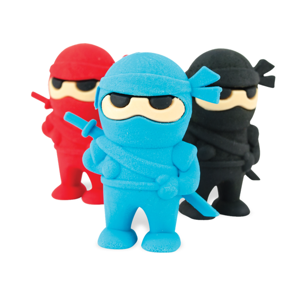 Hiyah! These Ninja Erasers are stealthy and can make mistakes vanish in a blink! They are your combat partners against an army of errors. Give a swift kick to mistakes and make sure you keep these little fighters handy.