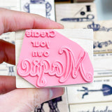 Create Your Own Magic Rubber Stamp - You can color the word "Magic" however you want it, create your own magic =)