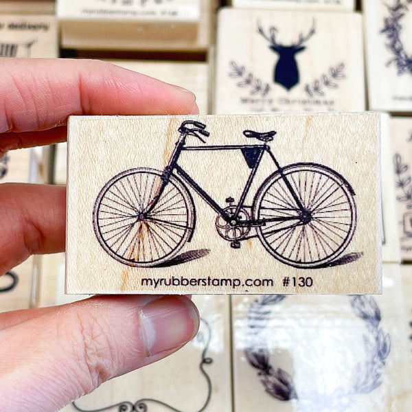 Bike Rubber Stamp
