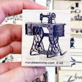 Vintage Sewing Machine Rubber Stamp
