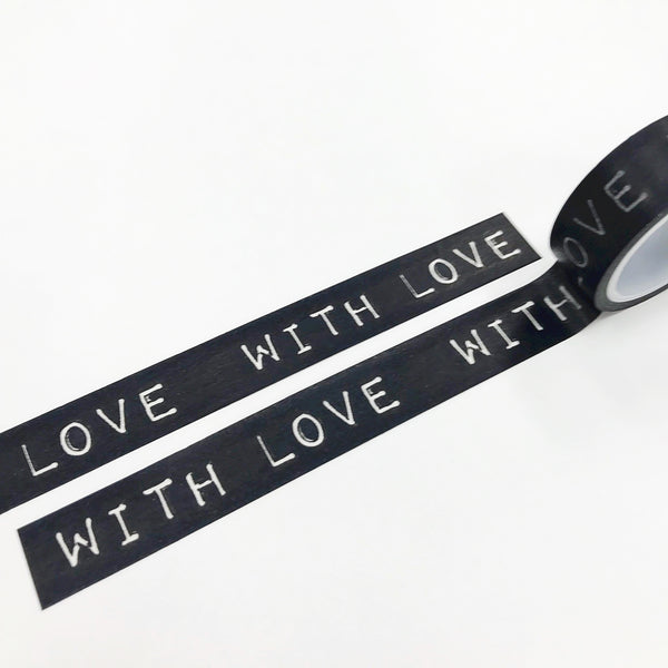 With Love Typewriter Font Washi Tape at Little Craft Place Washi Wall