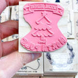 Special Delivery From North Pole Christmas Rubber Stamp