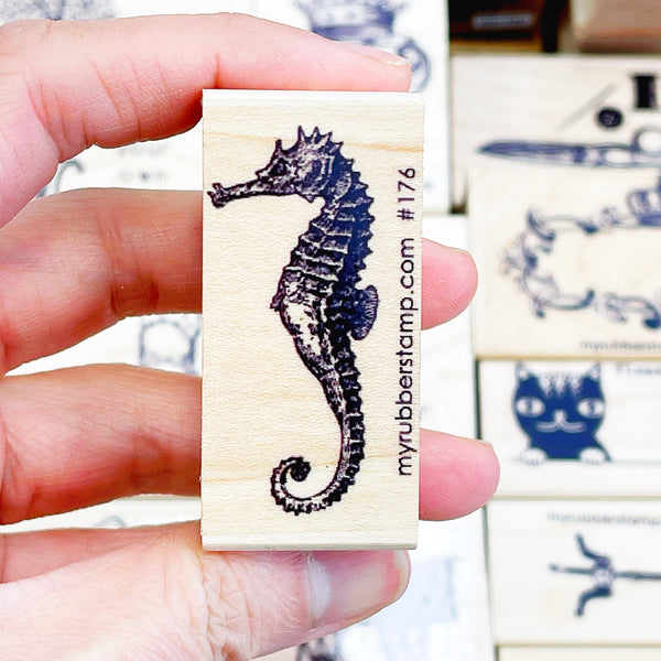 Seahorse Rubber Stamp
