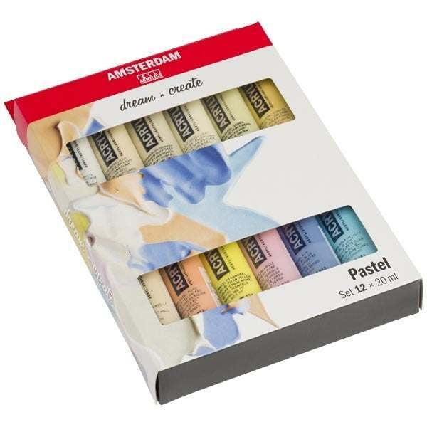 Amsterdam Standard Series Acrylic Paint, 12 Color Set