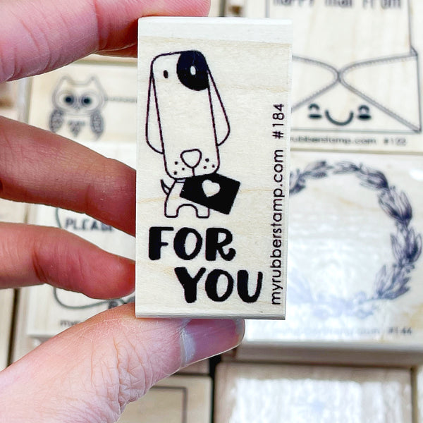 You've Got A Mail - For You Dog Rubber Stamp