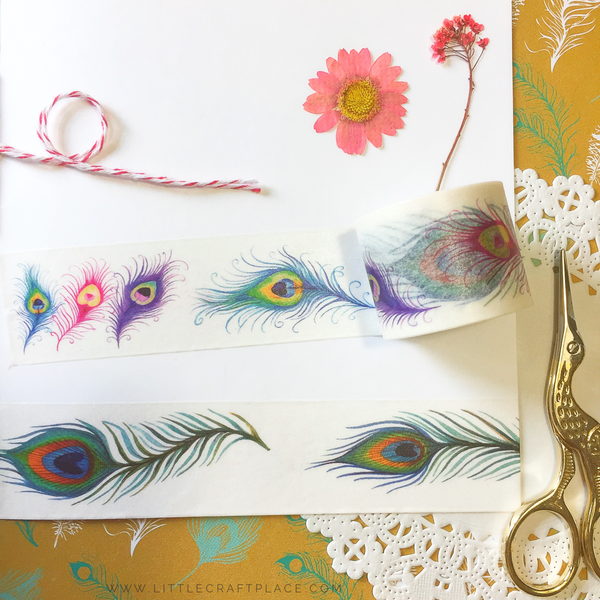 Peacock Feather Washi Tape