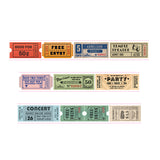 Vintage ticket washi tape for bullet journaling, planning and card making