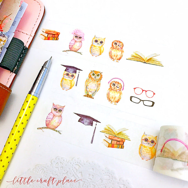 Owl Graduate Washi Tape