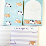 Sleepyhead Panda & Bear Mini Notepad