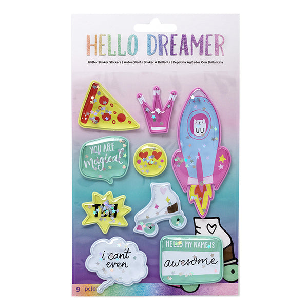 Hello Dreamer Glitter Sticker