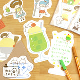  Cafe Letter Set Mizutama (Lemonade, pudding and girl)