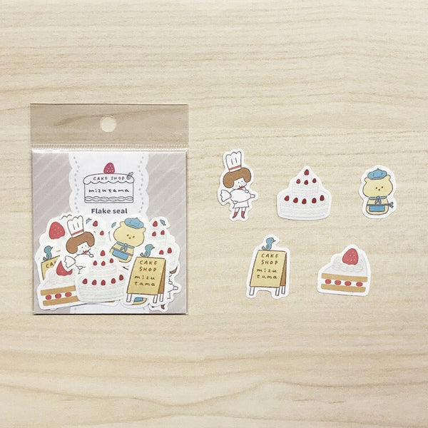 Pastry Chef Cake Shop Mizutama Flake Sticker (20 pcs)