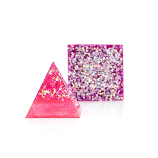 50% OFF - Color Pour Resin Mold Paper Weight Cube & Pyramid 2/Pkg