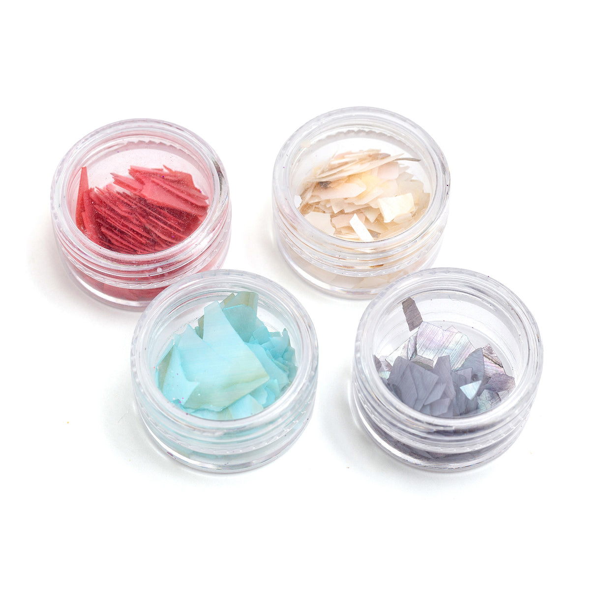 50 % DE DESCUENTO - Mezclas de resina para verter en color Shell Flakes Primary 4/paquete 