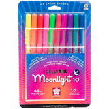 Spell it out, color it in! Write on tags, bags, scrapbooks, cards, and more with these Neon Moonlight GellyRoll Pens. The opaque, neon gel ink offers a vividly intense color that works like a paint pen on colored papers, vellum, and photographs. As smooth as ice cream, these pens will be the perfect way for you to make your mark in continuous style!