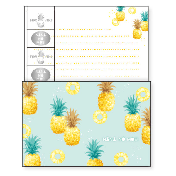 Summery Pineapple letter set, made in Japan. Whether you want say thank you or just want to keep in touch with an old friend, write a little love letter to that special person or simply sending a "Hello" to your penpal. These letter set let you leave your mark on the world, these stationery set surely make a lasting impression. 