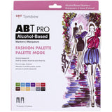 Tombow Fashion Palette ABT PRO Brush Marker 12-Marker Sets Alcohol-Based