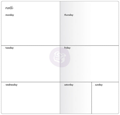 Weekly with White Paper Prima Traveler's Journal Notebook Refill 32 Sheets